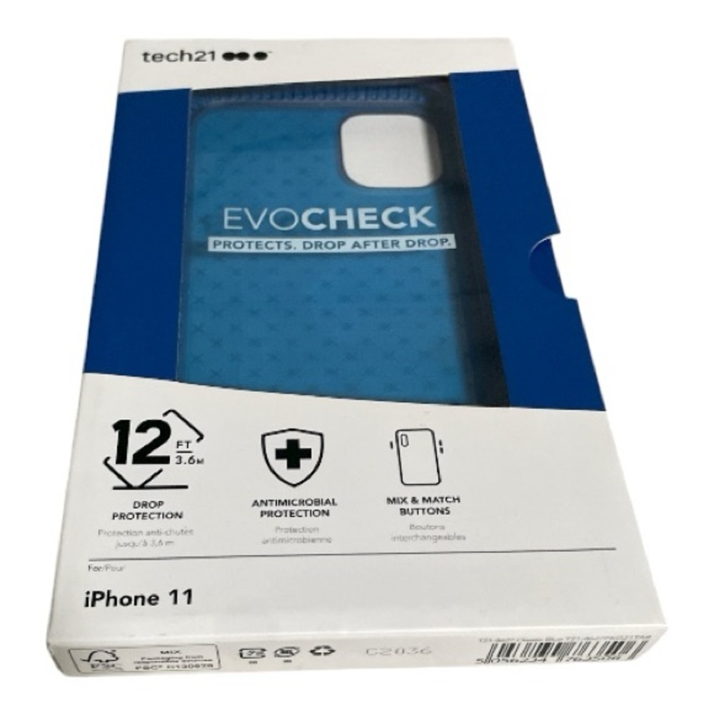 Tech21 Evo Check iPhone 11 Case - Vibrant Blue